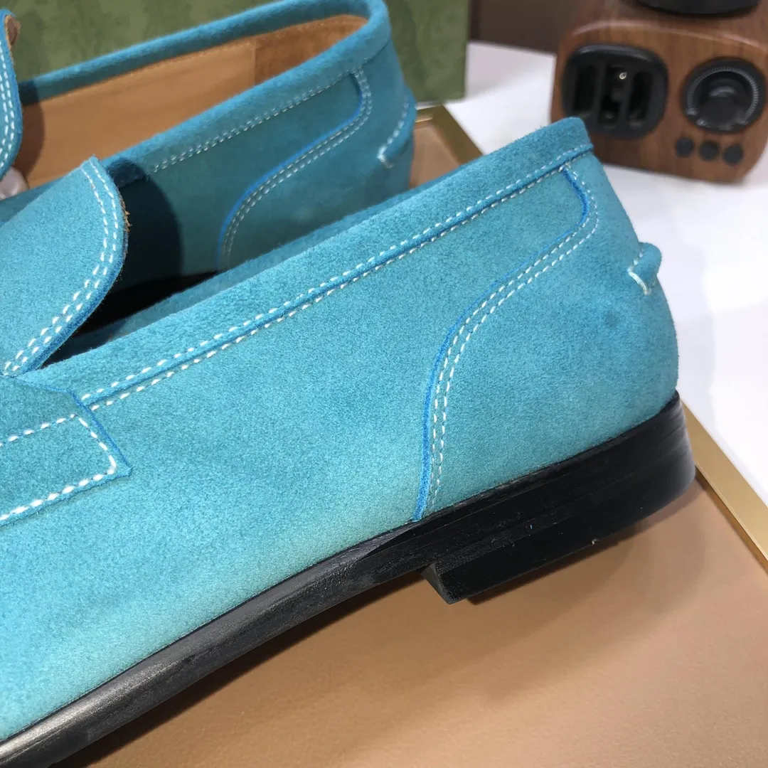 Men's shoes 💰580💰[GUCCI—Gucci] The latest high-end version of Gucci. Official website new model. Available at the same time at counters, the uppers are made of original cowhide imported from Italy/matched with the original special material splicing design concept; "highlight, high-end, grade, extravagance" and exquisite workmanship (original mesh fabric) sole: original factory special outsole size (38-45) (custom-made 45 non-returnable)